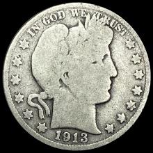 1913 Barber Half Dollar NICELY CIRCULATED