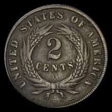 1870 Two-Cent Piece LIGHTLY CIRCULATED