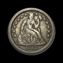 1852 Seated Liberty Dime LIGHTLY CIRCULATED