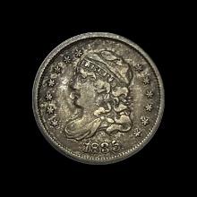 1835 Capped Bust Half Dime LIGHTLY CIRCULATED