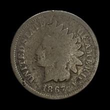 1867 Indian Head Cent NICELY CIRCULATED