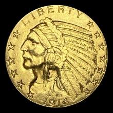 1914 Indian Head Half Eagle $5 UNCIRCULATED
