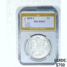 1891-S Morgan Dollar PGA MS63