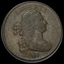 1805 Draped Bust Half Cent NICELY CIRCULATED