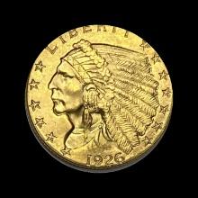 1926 Indian Head $2.50 Gold Quarter Eagl GEM BU