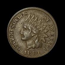 1884 Indian Head Cent LIGHTLY CIRCULATED