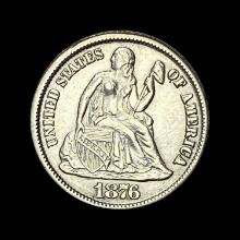 1876-CC Seated Liberty Dime UNCIRCULATED
