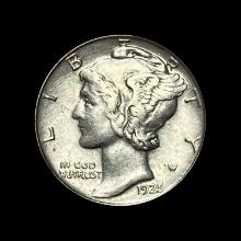 1923 Mercury Dime CLOSELY UNCIRCULATED