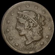 1839 Liberty Head Large Cent NICELY CIRCULATED