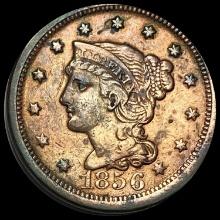1856 Braided Hair Large Cent NEARLY UNCIRCULATED