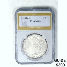1882-S Morgan Dollar PGA MS63