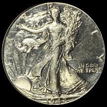 1942 Walking Liberty Half Dollar CLOSELY UNCIRCULATED