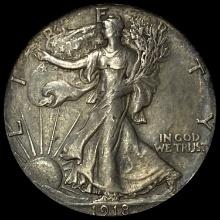 1918 Walking Liberty Half Dollar LIGHTLY CIRCULATED