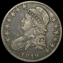 1819 Capped Bust Half Dollar LIGHTLY CIRCULATED