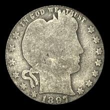 1897 Barber Quarter NICELY CIRCULATED