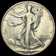 1938-D Walking Liberty Half Dollar NICELY CIRCULATED