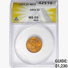 1903 Indian Head Cent ANACS MS65