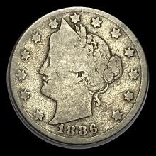 1886 Liberty Head Nickel NICELY CIRCULATED