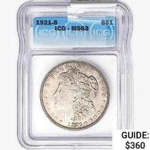 1921-S Morgan Silver Dollar ICG MS63