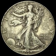 1938-D Walking Liberty Half Dollar LIGHTLY CIRCULATED