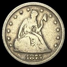 1875 Twenty Cent Piece NICELY CIRCULATED