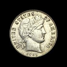 1909-D Barber Dime CHOICE AU