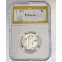 1930 Standing Liberty Quarter PGA MS63+