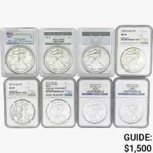 [8] 1998-2019 Silver Eagle NGC/PCGS MS69