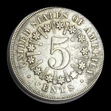 1866 Shield Nickel NEARLY UNCIRCULATED