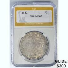 1882 Morgan Silver Dollar PGA MS63