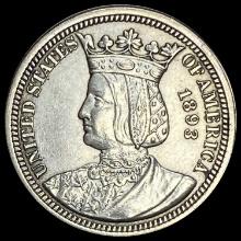 1893 Isabella Quarter Dollar UNCIRCULATED