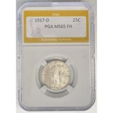 1917-D Standing Liberty Quarter PGA MS65 FH