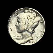 1928 Mercury Dime NEARLY UNCIRCULATED