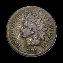 1873 Indian Head Cent NICELY CIRCULATED