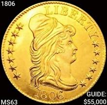 1806 $5 Gold Half Eagle CHOICE BU