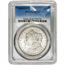 1900-O/CC Morgan Silver Dollar PCGS MS64