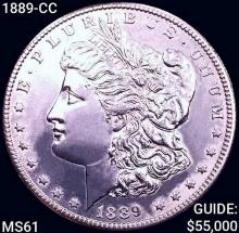1889-CC Morgan Silver Dollar UNCIRCULATED