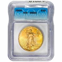 1925 $20 Gold Double Eagle ICG MS65