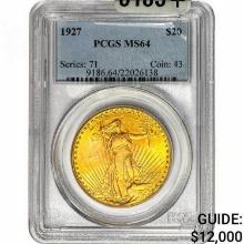 1927 $20 Gold Double Eagle PCGS MS64