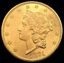1874 $20 Gold Double Eagle