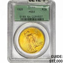 1928 $20 Gold Double Eagle PCGS MS64