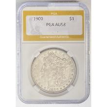 1900 Morgan Dollar PGA AU58 SILVER