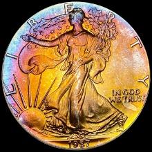 1987 1 oz Silver American Eagle $1 GEM BU
