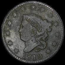1819 Large Cent LIGHTLY CIRCULATED
