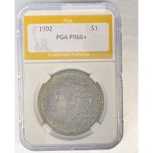 1902 Morgan Dollar PGA PR66+ SILVER