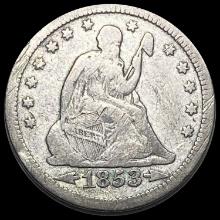 1853 Seated Liberty Quarter (Arrows & Rays) LIGHTLY CIRCULATED