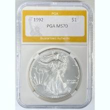 1992 Silver Eagle PGA MS70