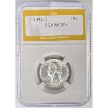 1941-D Washington Quarter PGA MS65+