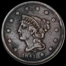 1841 Braided Hair Large Cent LIGHTLY CIRCULATED