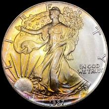 1987 Silver American Eagle $1 GEM BU